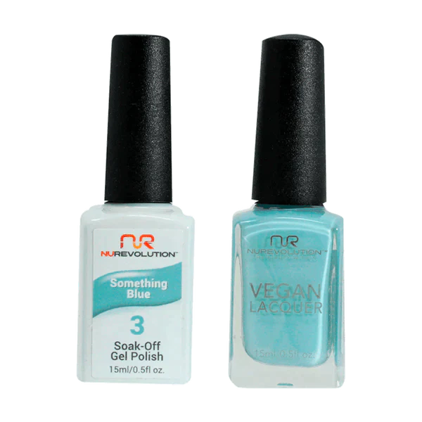 NuRevolution Gel Polish + Nail Lacquer, 003, Something Blue OK0425VD