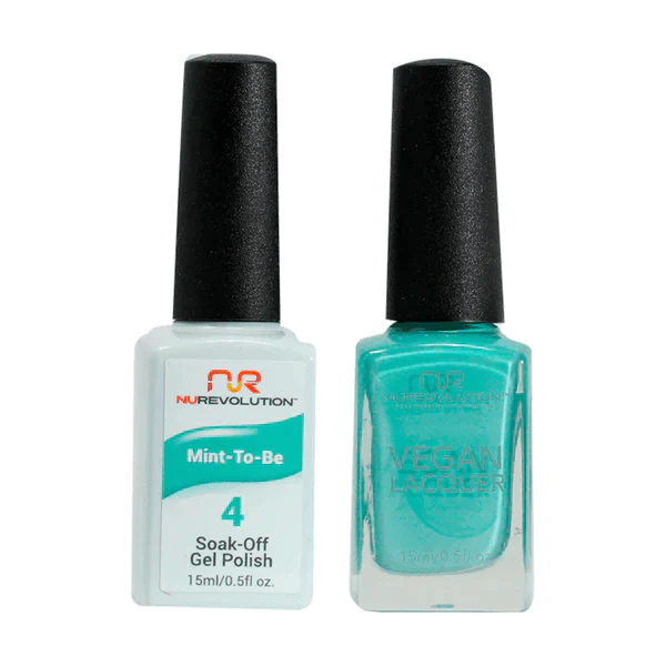 NuRevolution Gel Polish + Nail Lacquer, 004, Mint to Be OK0425VD