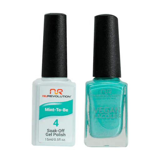 NuRevolution Gel Polish + Nail Lacquer, 004, Mint to Be OK0425VD