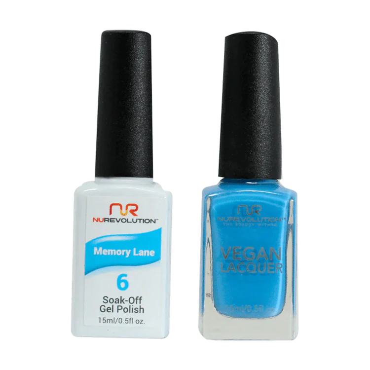 NuRevolution Gel Polish + Nail Lacquer, 006, Memorylane OK0425VD