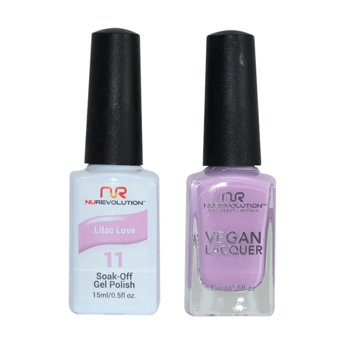 NuRevolution Gel Polish + Nail Lacquer, 011, Lilac Love OK0425VD