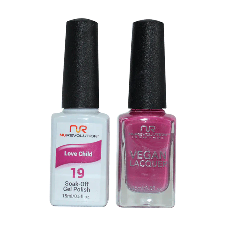 NuRevolution Gel Polish + Nail Lacquer, 019, Love Child OK0425VD