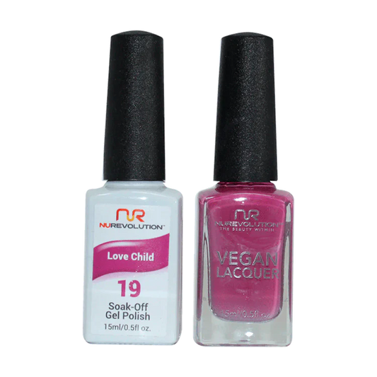 NuRevolution Gel Polish + Nail Lacquer, 019, Love Child OK0425VD