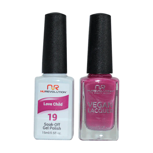 NuRevolution Gel Polish + Nail Lacquer, 019, Love Child OK0425VD