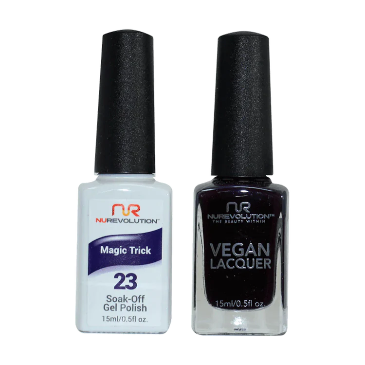 NuRevolution Gel Polish + Nail Lacquer, 023, Magic Trick OK0425VD