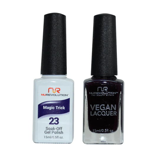 NuRevolution Gel Polish + Nail Lacquer, 023, Magic Trick OK0425VD