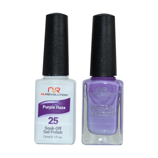 NuRevolution Gel Polish + Nail Lacquer, 025, Purple Haze OK0425VD