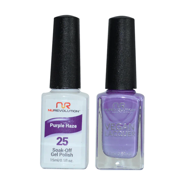 NuRevolution Gel Polish + Nail Lacquer, 025, Purple Haze OK0425VD