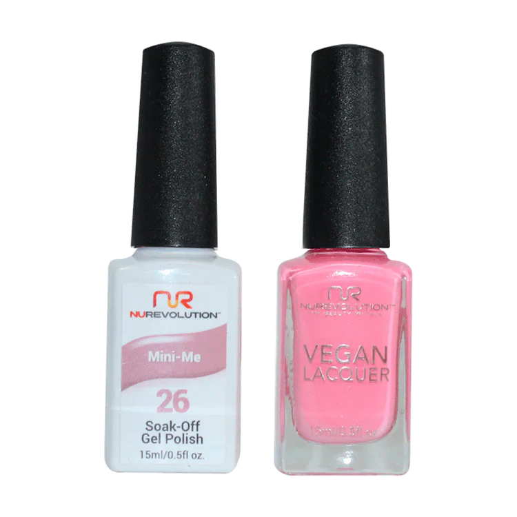 NuRevolution Gel Polish + Nail Lacquer, 026, Mini Me OK0425VD