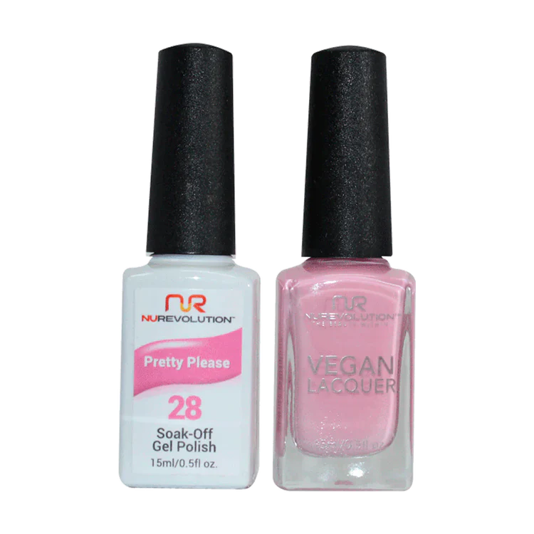 NuRevolution Gel Polish + Nail Lacquer, 028, Pretty Please OK0425VD