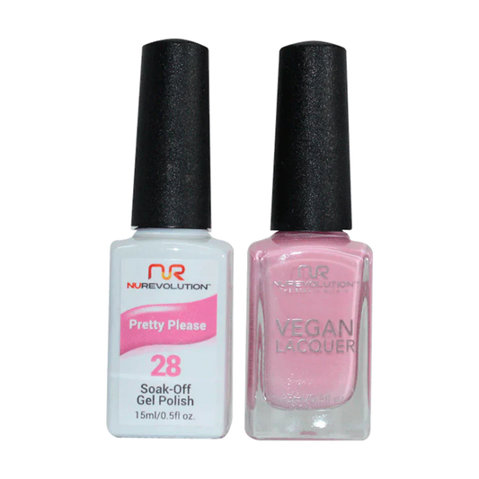 NuRevolution Gel Polish + Nail Lacquer, 028, Pretty Please OK0425VD