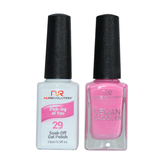 NuRevolution Gel Polish + Nail Lacquer, 029, Pink-Ing Of You OK0425VD