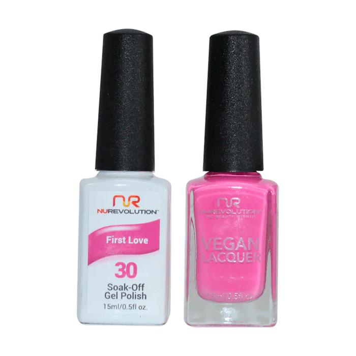 NuRevolution Gel Polish + Nail Lacquer, 030, First Love OK0425VD