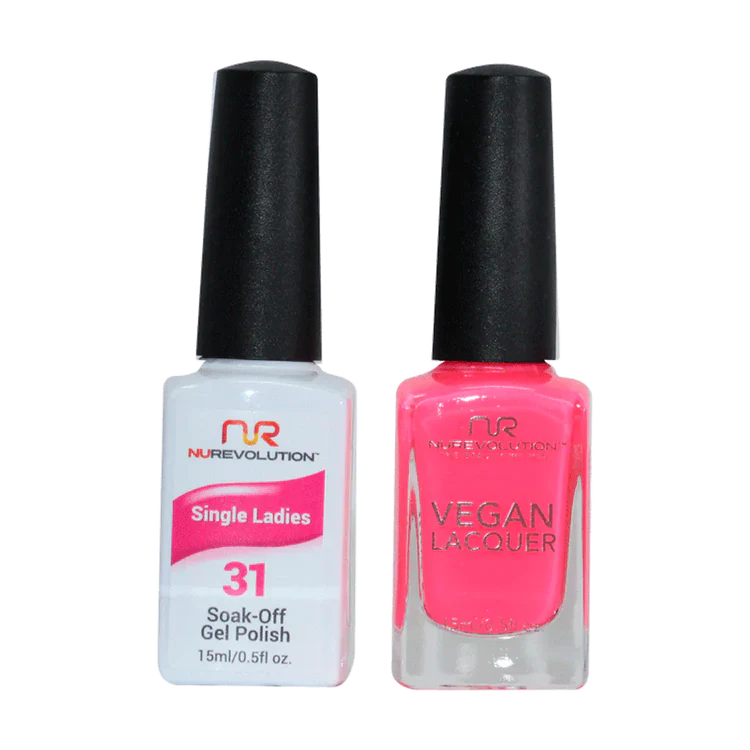 NuRevolution Gel Polish + Nail Lacquer, 031, Single Ladies OK0425VD