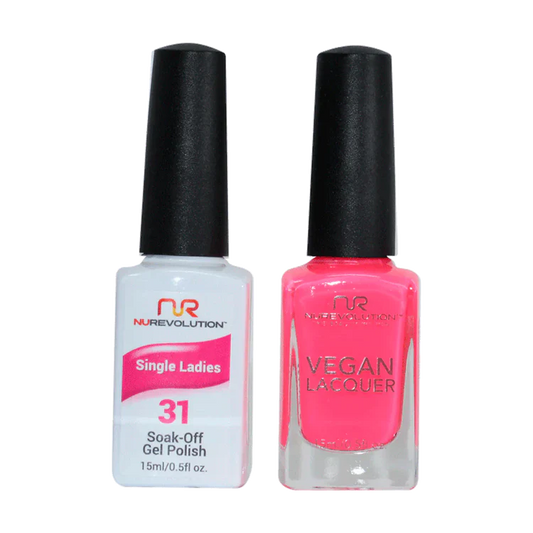 NuRevolution Gel Polish + Nail Lacquer, 031, Single Ladies OK0425VD