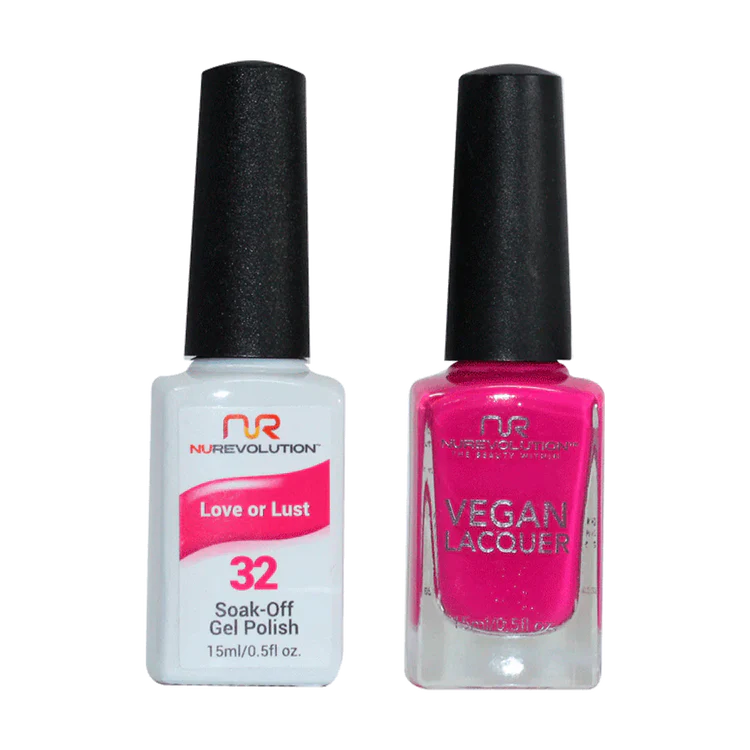 NuRevolution Gel Polish + Nail Lacquer, 032, Love or Lust OK0425VD