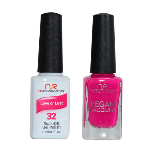 NuRevolution Gel Polish + Nail Lacquer, 032, Love or Lust OK0425VD