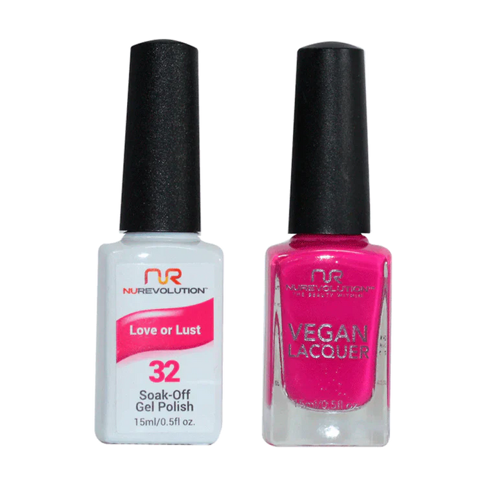 NuRevolution Gel Polish + Nail Lacquer, 032, Love or Lust OK0425VD