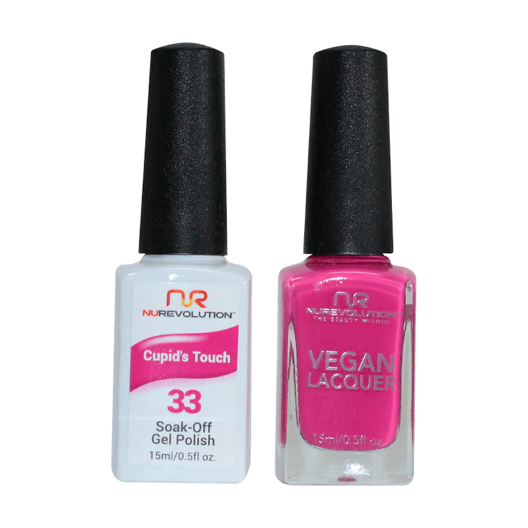 NuRevolution Gel Polish + Nail Lacquer, 033, Cupid's Touch OK0425VD