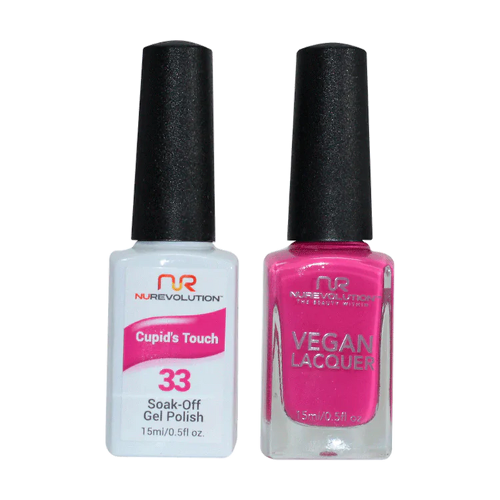NuRevolution Gel Polish + Nail Lacquer, 033, Cupid's Touch OK0425VD