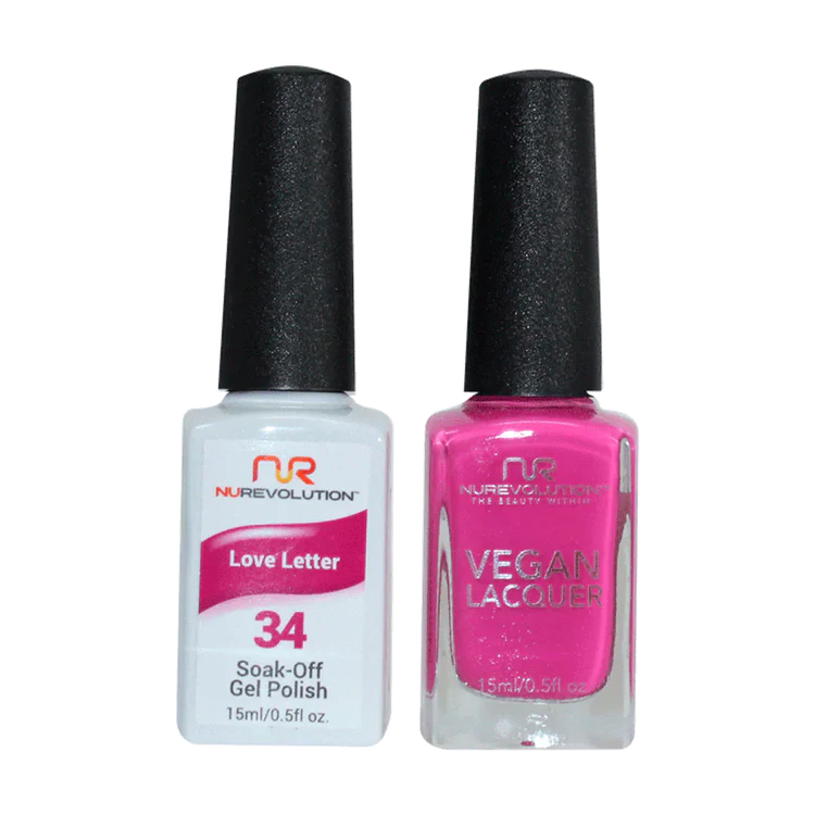 NuRevolution Gel Polish + Nail Lacquer, 034, Love Letter OK0425VD