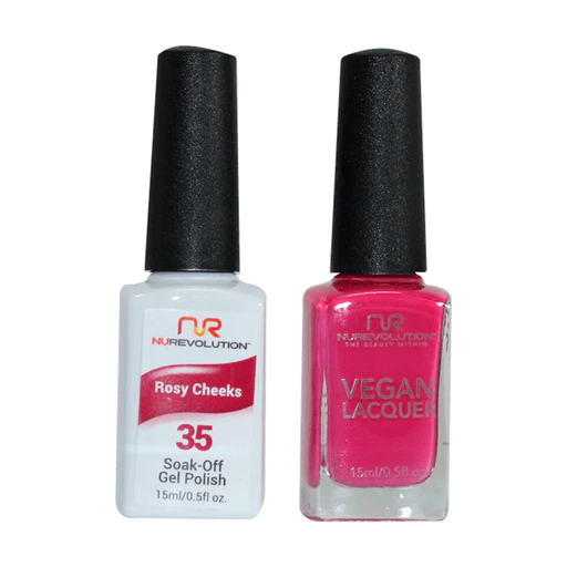 NuRevolution Gel Polish + Nail Lacquer, 035, Rosy Cheeks OK0425VD