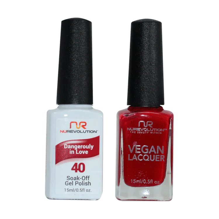 NuRevolution Gel Polish + Nail Lacquer, 040, Dangerouly In Love OK0425VD