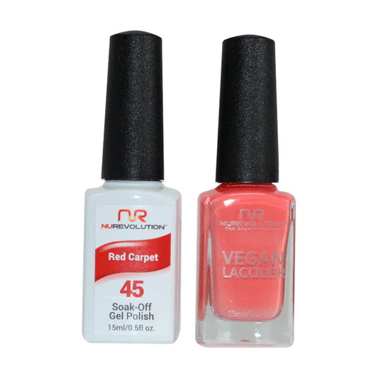 NuRevolution Gel Polish + Nail Lacquer, 045, Red Carpet OK0425VD