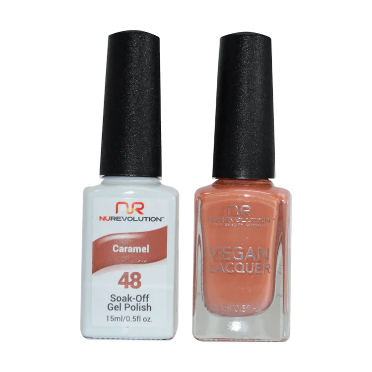 NuRevolution Gel Polish + Nail Lacquer, 048, Caramel OK0425VD