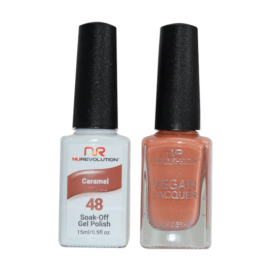 NuRevolution Gel Polish + Nail Lacquer, 048, Caramel OK0425VD