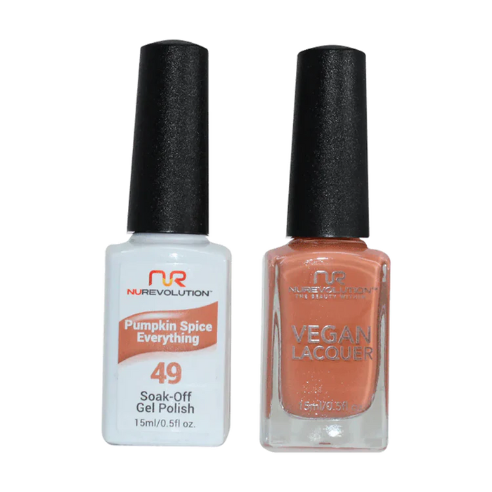 NuRevolution Gel Polish + Nail Lacquer, 049, Pumpkin Spice Everything OK0425VD