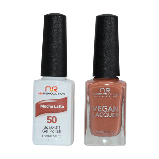 NuRevolution Gel Polish + Nail Lacquer, 050, Mocha Latte OK0425VD