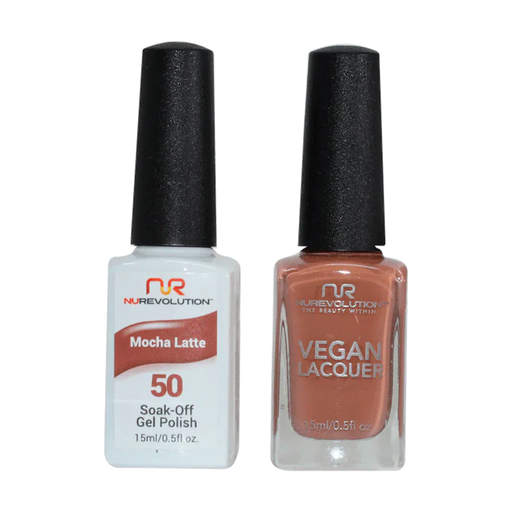 NuRevolution Gel Polish + Nail Lacquer, 050, Mocha Latte OK0425VD