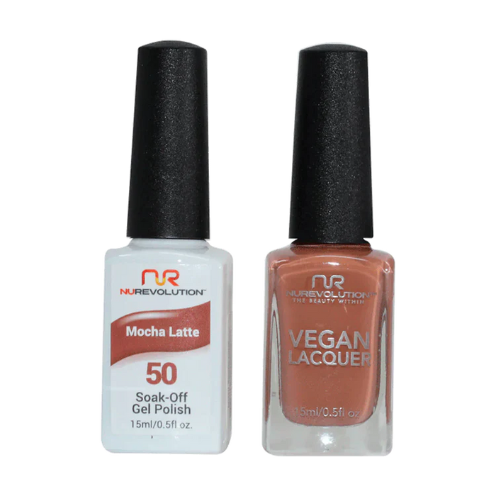 NuRevolution Gel Polish + Nail Lacquer, 050, Mocha Latte OK0425VD