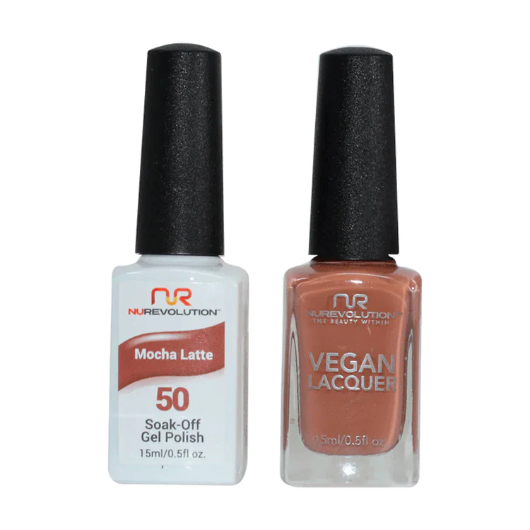 NuRevolution Gel Polish + Nail Lacquer, 050, Mocha Latte OK0425VD