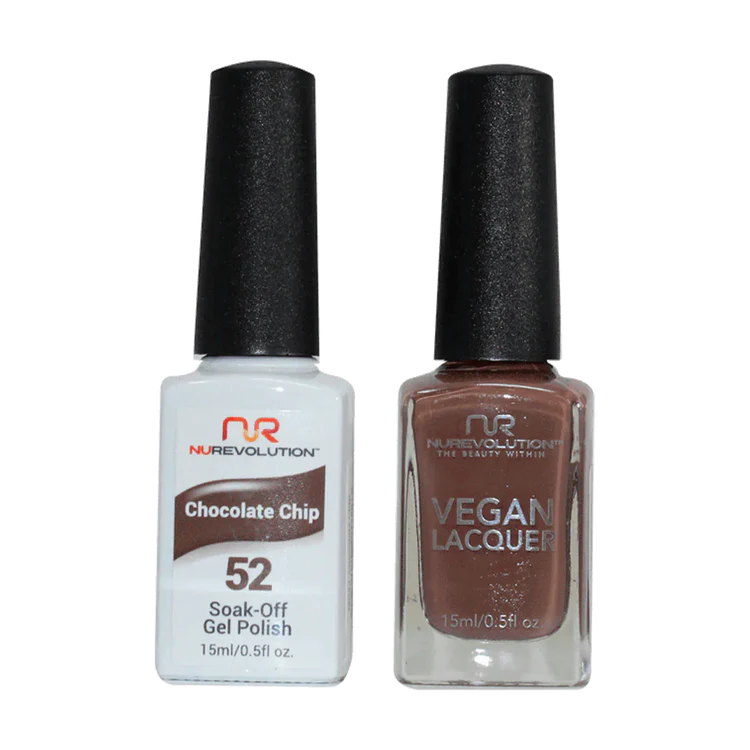 NuRevolution Gel Polish + Nail Lacquer, 052, Chocolate Chip OK0425VD