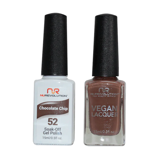 NuRevolution Gel Polish + Nail Lacquer, 052, Chocolate Chip OK0425VD