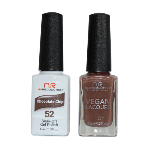NuRevolution Gel Polish + Nail Lacquer, 052, Chocolate Chip OK0425VD