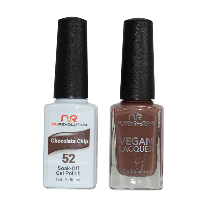 NuRevolution Gel Polish + Nail Lacquer, 052, Chocolate Chip OK0425VD