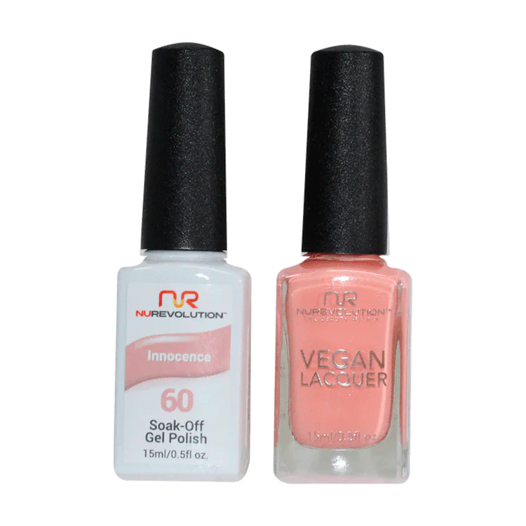 NuRevolution Gel Polish + Nail Lacquer, 060, Innocence OK0425VD