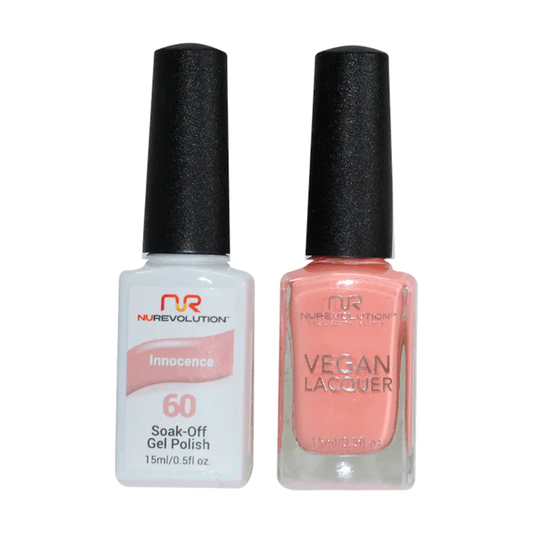 NuRevolution Gel Polish + Nail Lacquer, 060, Innocence OK0425VD