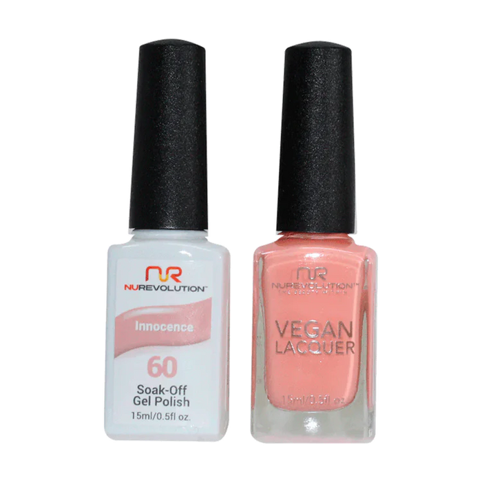 NuRevolution Gel Polish + Nail Lacquer, 060, Innocence OK0425VD