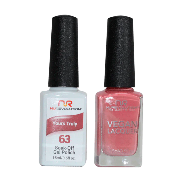 NuRevolution Gel Polish + Nail Lacquer, 063, Yours Tuly OK0425VD