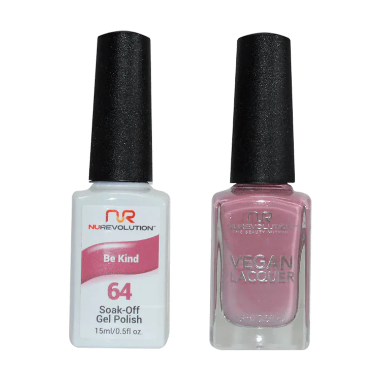 NuRevolution Gel Polish + Nail Lacquer, 064, Be Kind OK0425VD