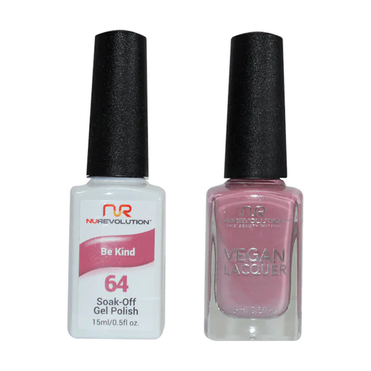 NuRevolution Gel Polish + Nail Lacquer, 064, Be Kind OK0425VD