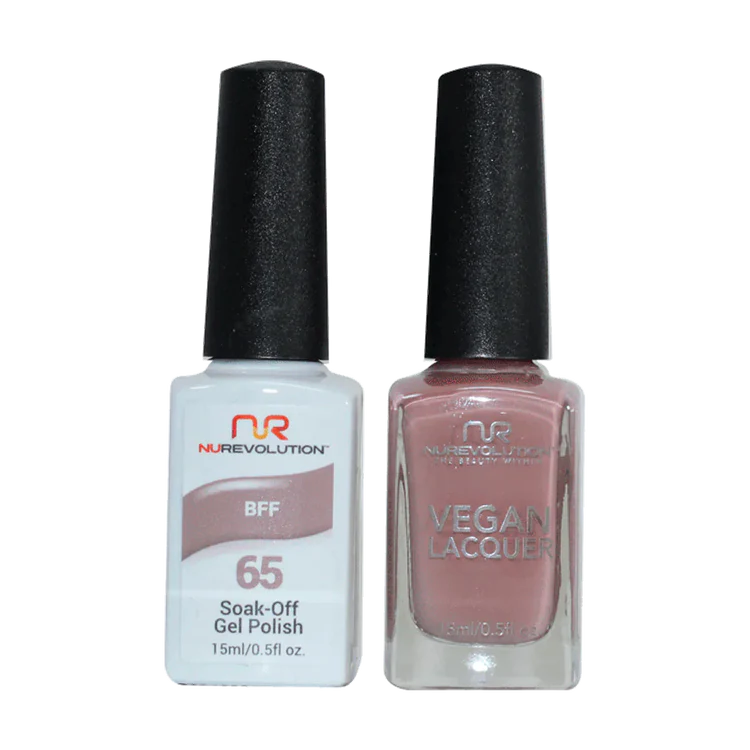 NuRevolution Gel Polish + Nail Lacquer, 065, BFF OK0425VD