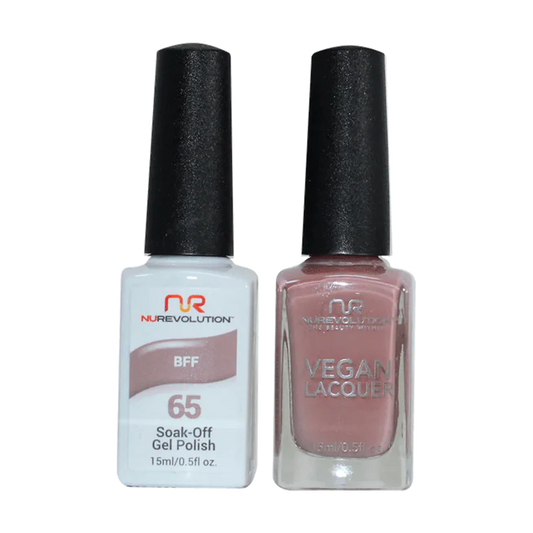 NuRevolution Gel Polish + Nail Lacquer, 065, BFF OK0425VD