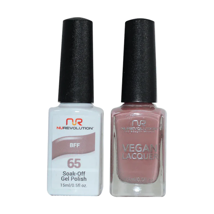 NuRevolution Gel Polish + Nail Lacquer, 065, BFF OK0425VD