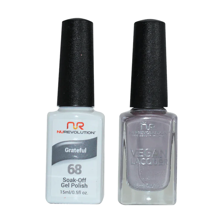 NuRevolution Gel Polish + Nail Lacquer, 068, Grateful OK0425VD