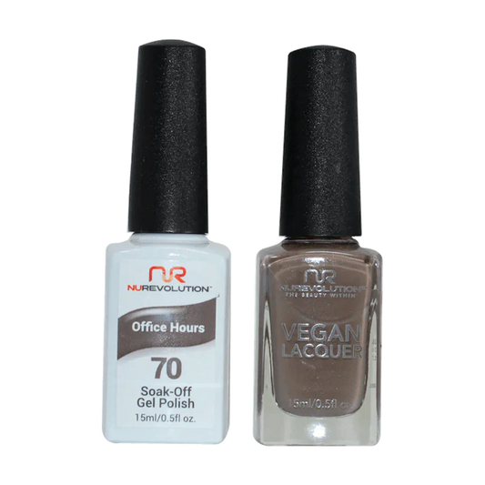 NuRevolution Gel Polish + Nail Lacquer, 070, Office Hours OK0425VD